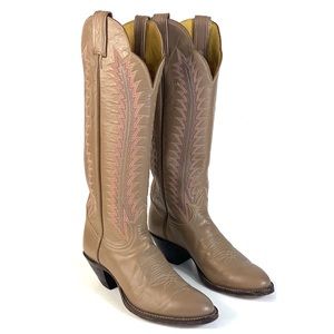 Tony Lama Tall Buckaroo Knee High Cowboy Boots